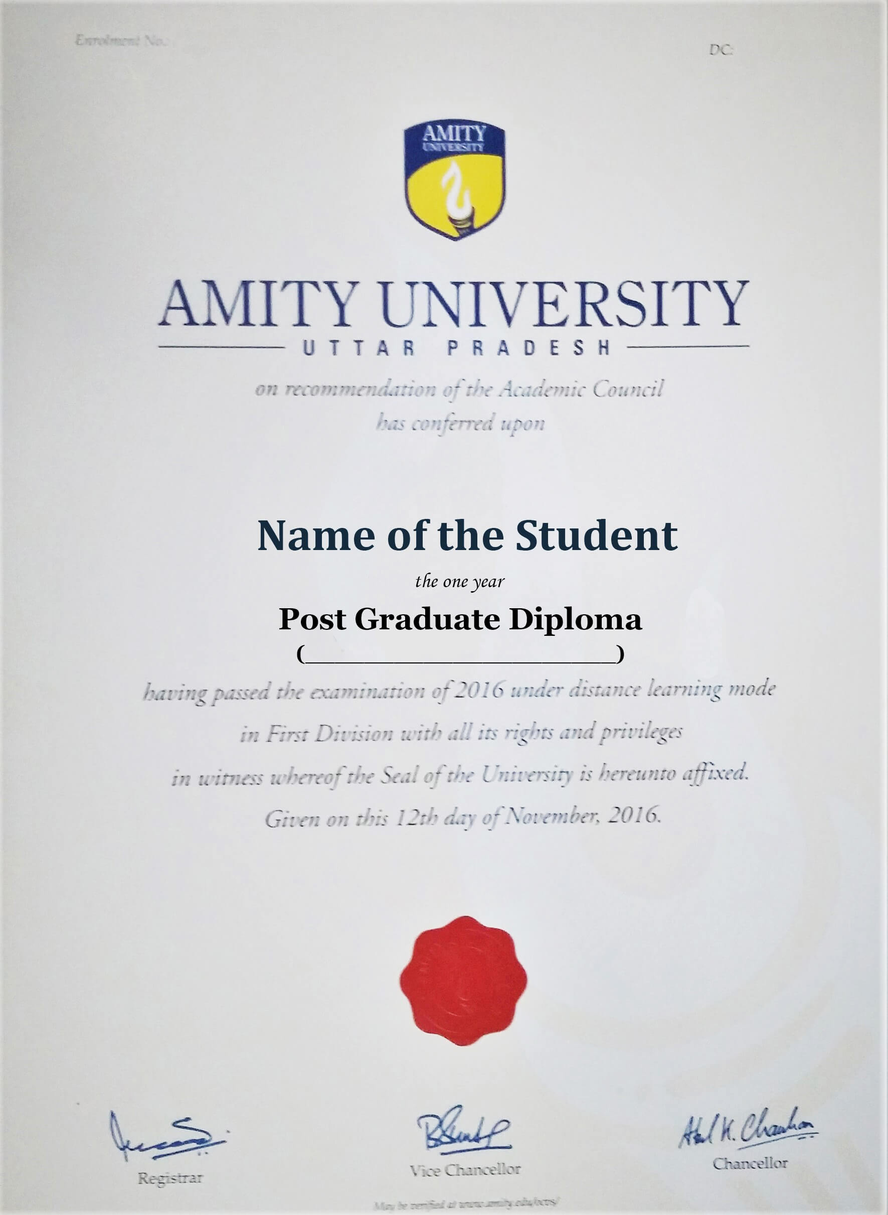 amity university tourism course