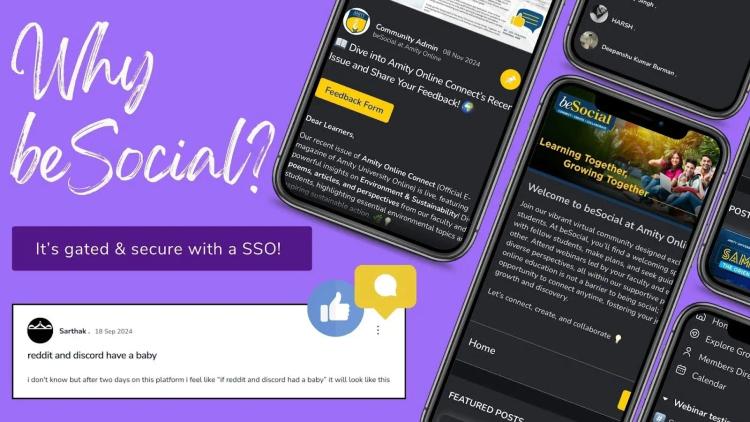 Amity Online Why beSocial Over Other Platforms Like Discord or Telegram