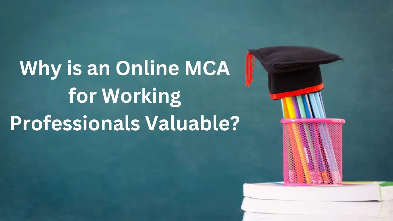 Why is an Online MCA for Working Professionals Valuable