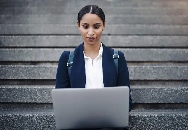 business-woman-laptop-freelance-work-stairs-planning-research-networking-outdoor-journalist-technology-remote-city-creativity-inspiration-typing-storytelling-article_590464-446245.webp